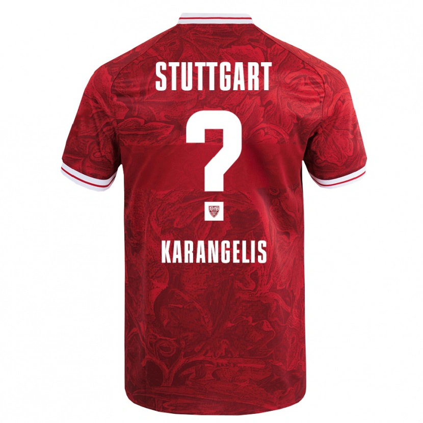 Danxen Dame Konstantinos Karangelis #0 Rød Svart Bortetrøye Drakt Trøye 2025/26 Skjorter T-Skjorte