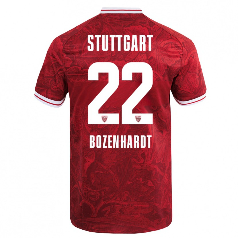 Danxen Dame Laura Bozenhardt #22 Rød Svart Bortetrøye Drakt Trøye 2025/26 Skjorter T-Skjorte