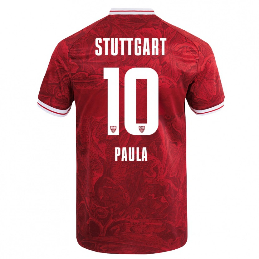 Danxen Dame Raul Paula #10 Rød Svart Bortetrøye Drakt Trøye 2025/26 Skjorter T-Skjorte