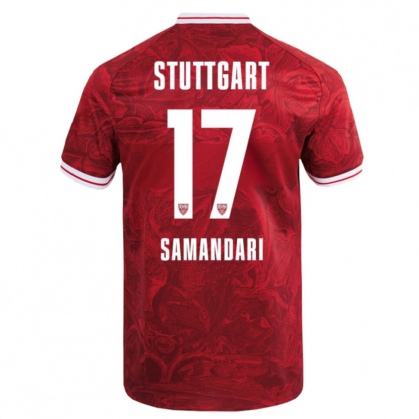 Danxen Dame Sohrab Samandari #17 Rød Svart Bortetrøye Drakt Trøye 2025/26 Skjorter T-Skjorte