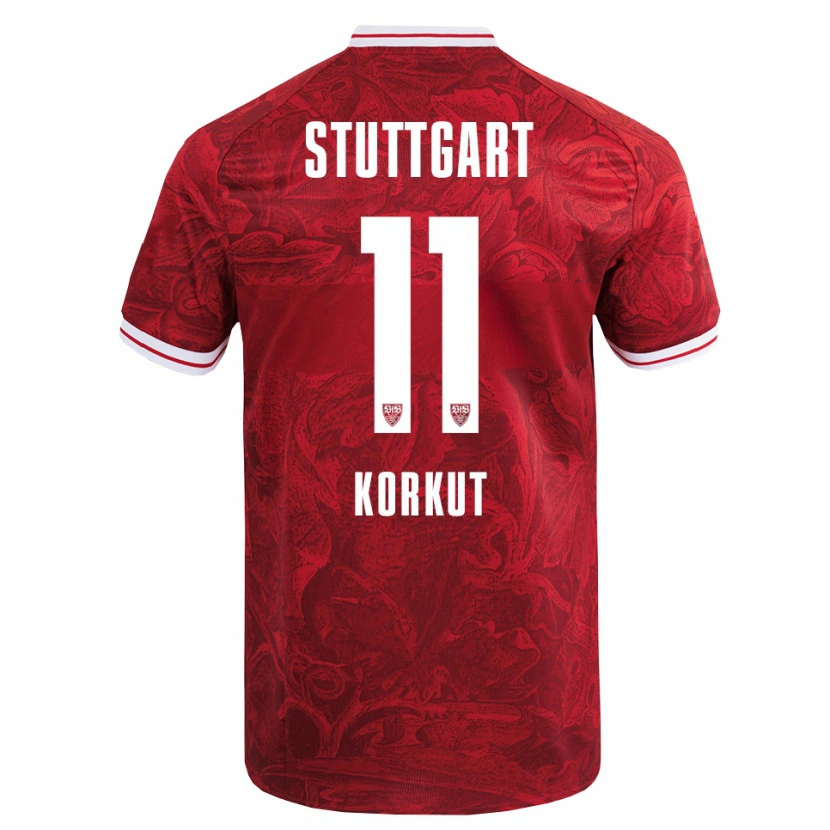 Danxen Dame Efe Korkut #11 Rød Svart Bortetrøye Drakt Trøye 2025/26 Skjorter T-Skjorte