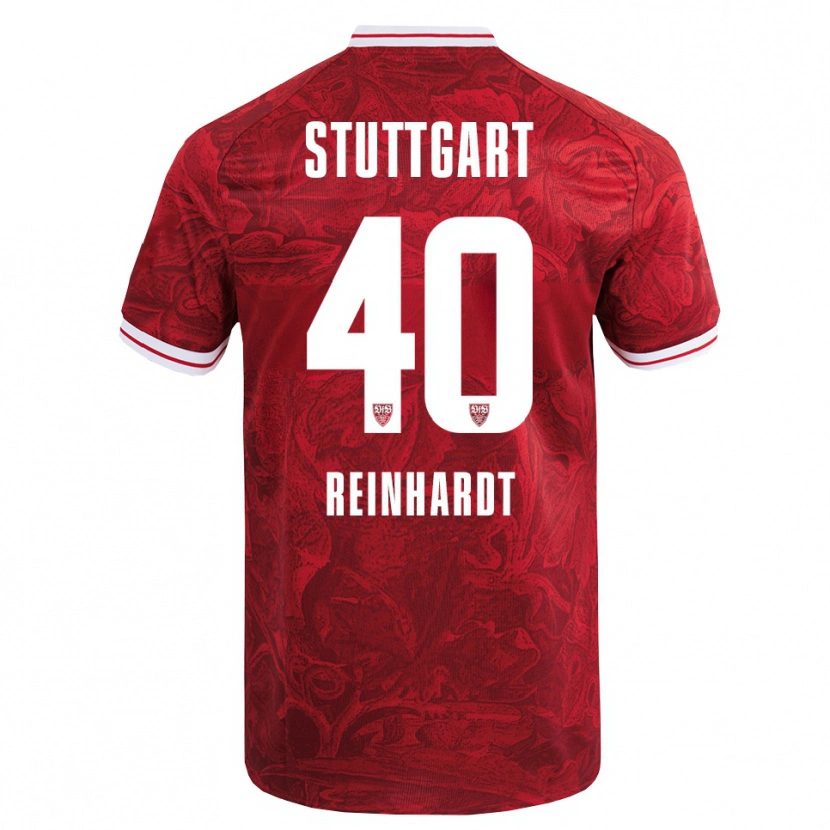 Danxen Dame Peter Reinhardt #40 Rød Svart Bortetrøye Drakt Trøye 2025/26 Skjorter T-Skjorte