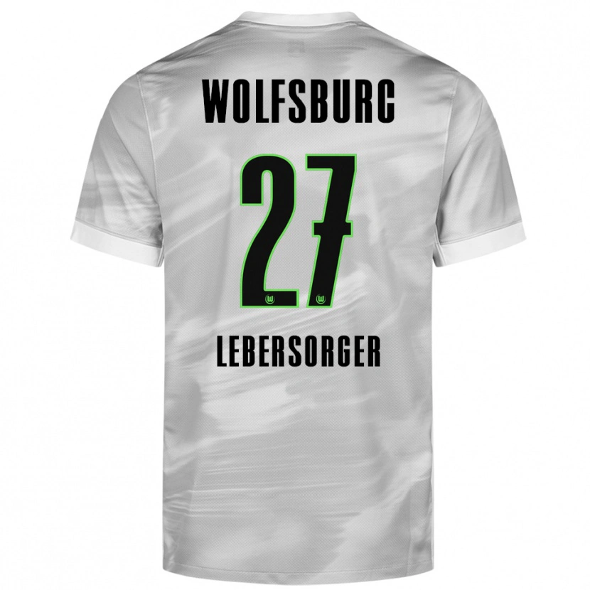 Danxen Dame Kevin Lebersorger #27 Grå Hvit Bortetrøye Drakt Trøye 2025/26 Skjorter T-Skjorte