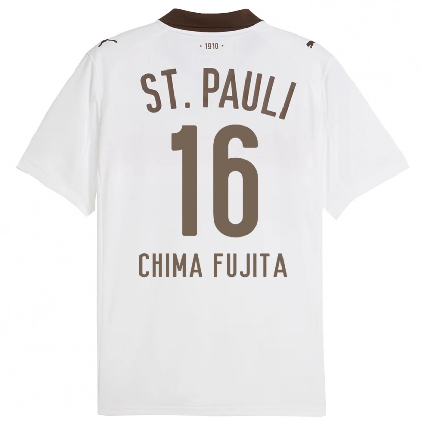 Danxen Dame Joel Chima Fujita #16 Hvit Rød Bortetrøye Drakt Trøye 2025/26 Skjorter T-Skjorte