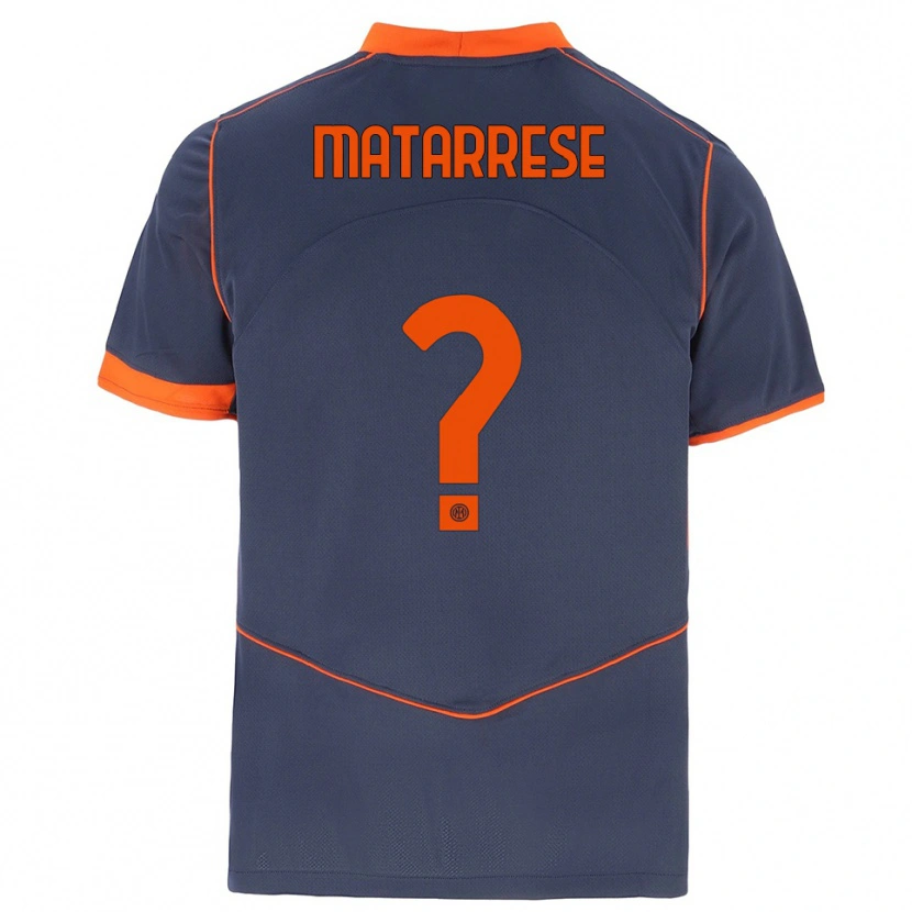Danxen Dame Thomas Matarrese #0 Grå Oransje Tredje Sett Drakt Trøye 2025/26 Skjorter T-Skjorte