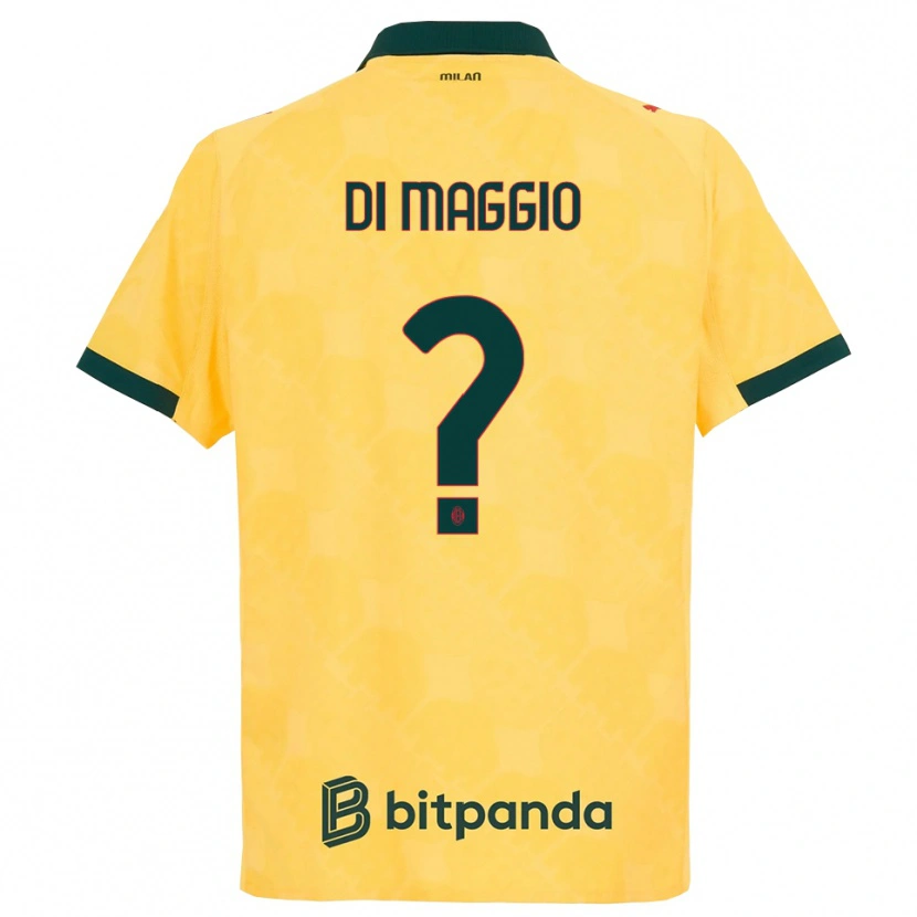 Danxen Dame Simone Di Maggio #0 Gul Svart Tredje Sett Drakt Trøye 2025/26 Skjorter T-Skjorte