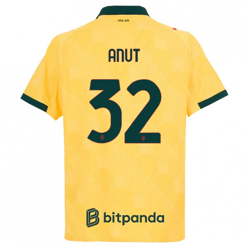 Danxen Dame Niccolo Anut #32 Gul Svart Tredje Sett Drakt Trøye 2025/26 Skjorter T-Skjorte