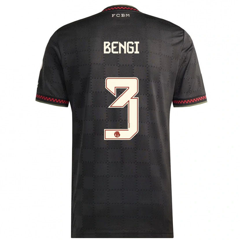 Danxen Dame Kaan Bengi #3 Svart Hvit Tredje Sett Drakt Trøye 2025/26 Skjorter T-Skjorte