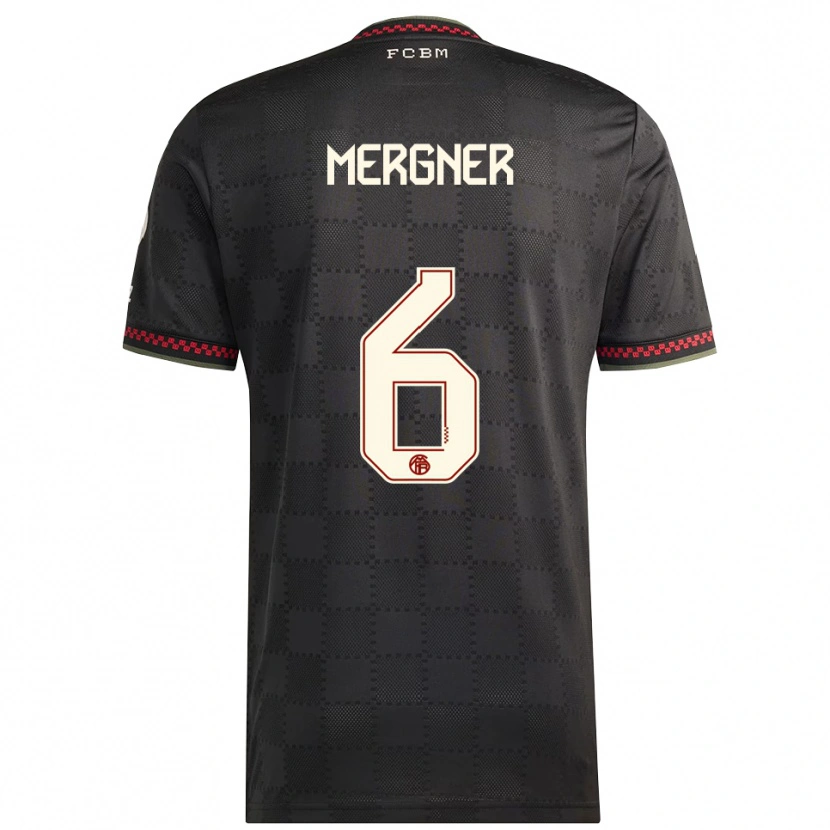 Danxen Dame Max Mergner #6 Svart Hvit Tredje Sett Drakt Trøye 2025/26 Skjorter T-Skjorte