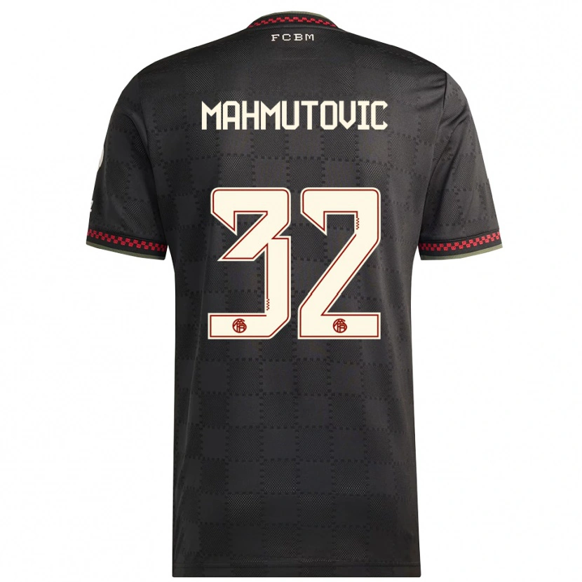 Danxen Dame Ena Mahmutovic #32 Svart Hvit Tredje Sett Drakt Trøye 2025/26 Skjorter T-Skjorte