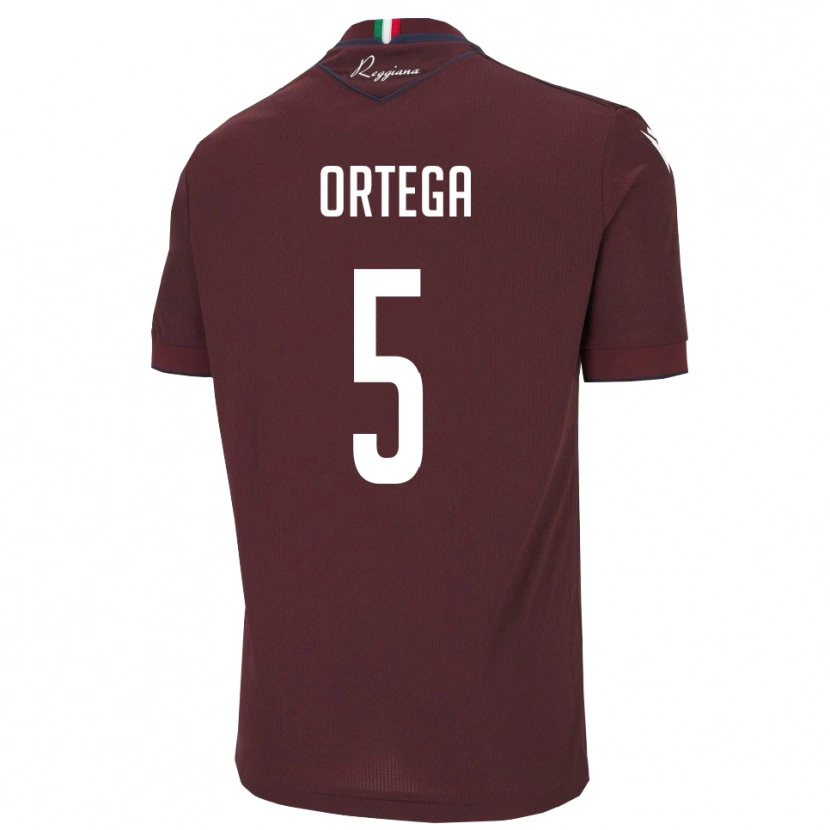 Danxen Barn Jean Paulo Cardona Ortega #5 Burgund Hvit Hjemmetrøye Drakt Trøye 2025/26 Skjorter T-Skjorte