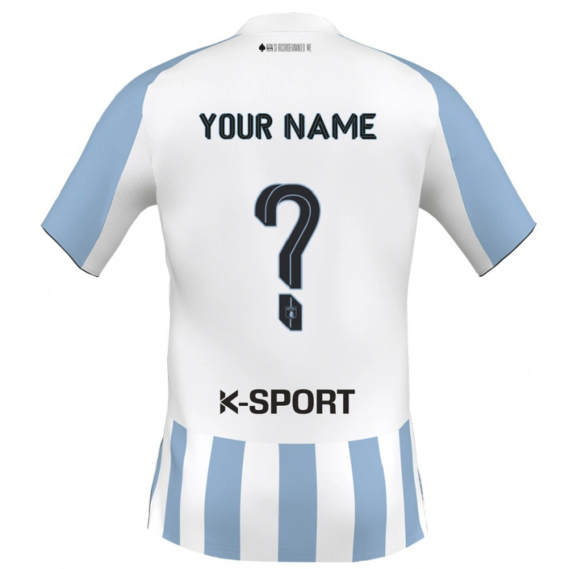 Danxen Barn Navnet Ditt #0 Hvit Himmelblå Hjemmetrøye Drakt Trøye 2025/26 Skjorter T-Skjorte