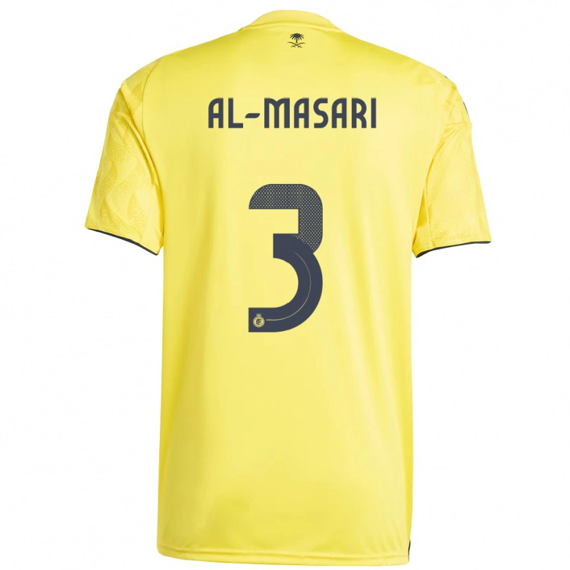 Danxen Barn Wade Al-Masari #3 Gul Svart Hjemmetrøye Drakt Trøye 2025/26 Skjorter T-Skjorte