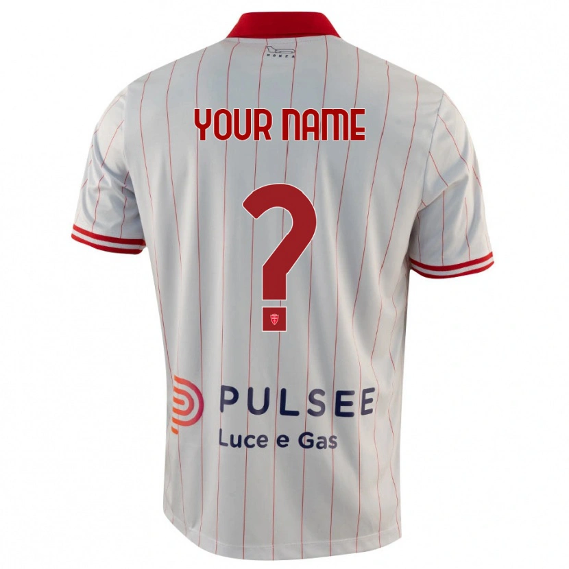 Danxen Barn Navnet Ditt #0 Hvit Rød Blå Bortetrøye Drakt Trøye 2025/26 Skjorter T-Skjorte