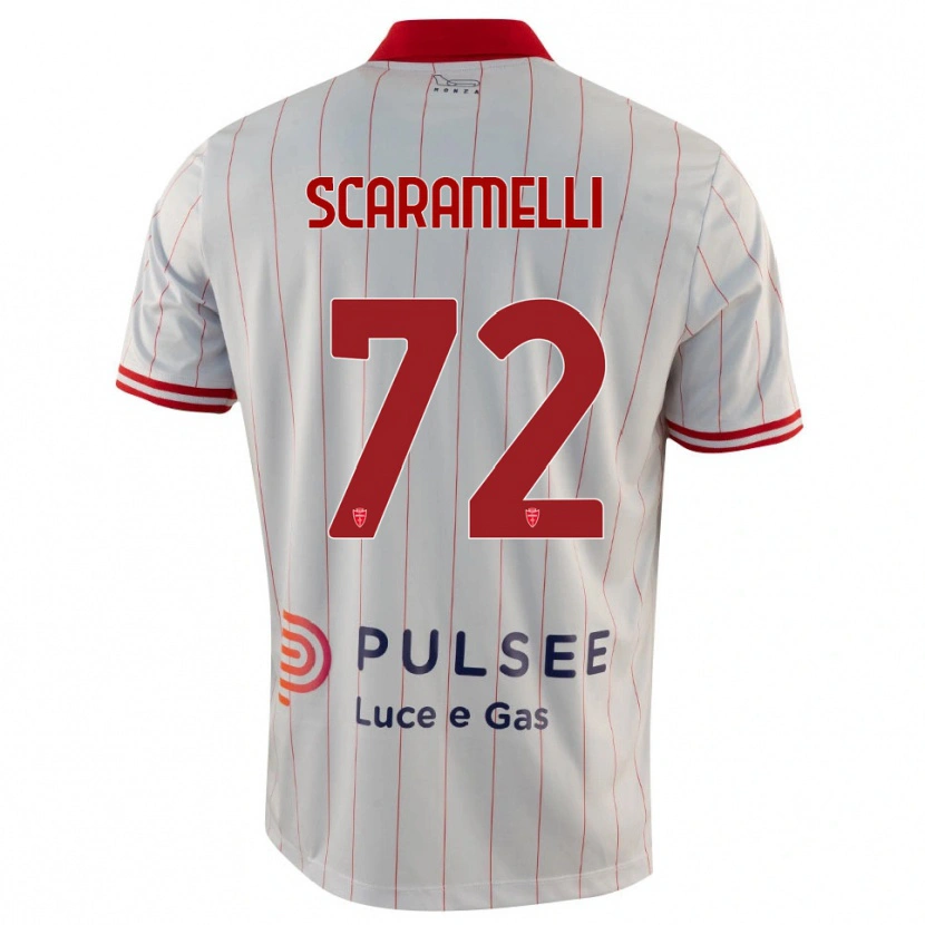 Danxen Barn Endris Scaramelli #72 Hvit Rød Blå Bortetrøye Drakt Trøye 2025/26 Skjorter T-Skjorte