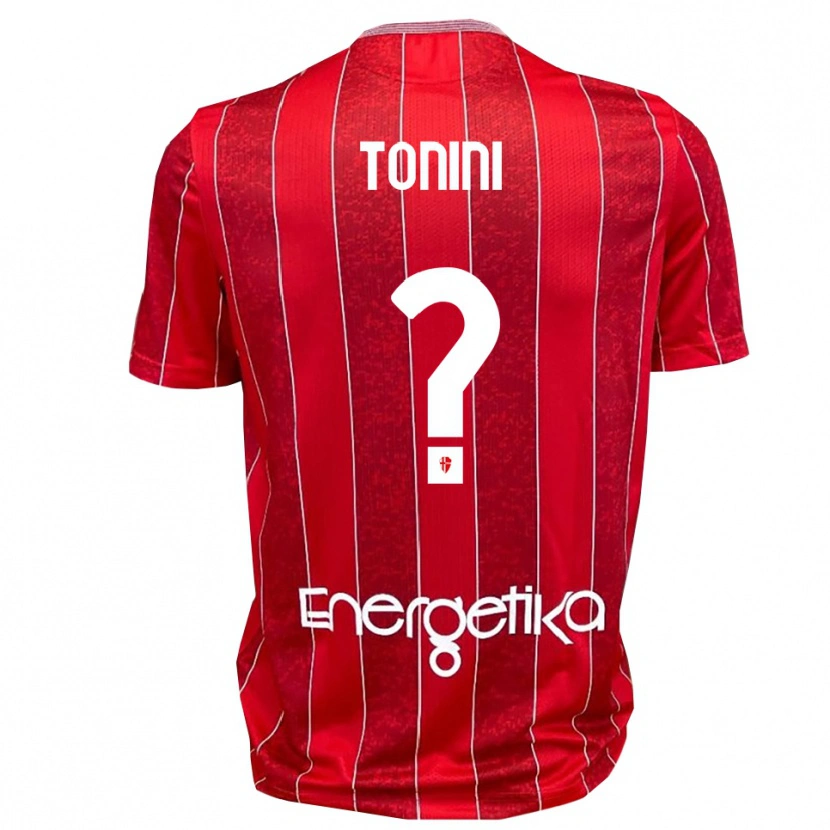 Danxen Barn Simone Tonini #0 Rød Hvit Bortetrøye Drakt Trøye 2025/26 Skjorter T-Skjorte