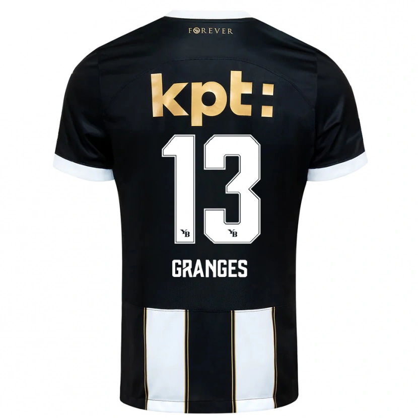 Danxen Barn Malaurie Granges #13 Svart Hvit Bortetrøye Drakt Trøye 2025/26 Skjorter T-Skjorte