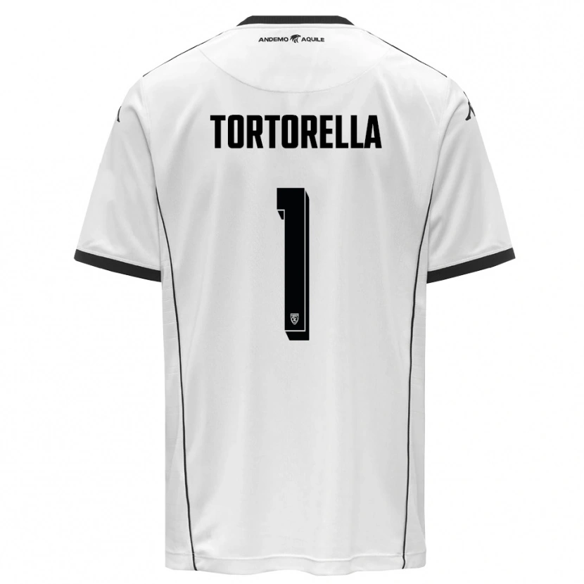 Danxen Mann Diego Tortorella #1 Hvit Svart Hjemmetrøye Drakt Trøye 2025/26 Skjorter T-Skjorte