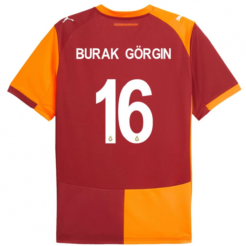 Danxen Mann Muhammet Burak Görgin #16 Rød Oransje Hjemmetrøye Drakt Trøye 2025/26 Skjorter T-Skjorte