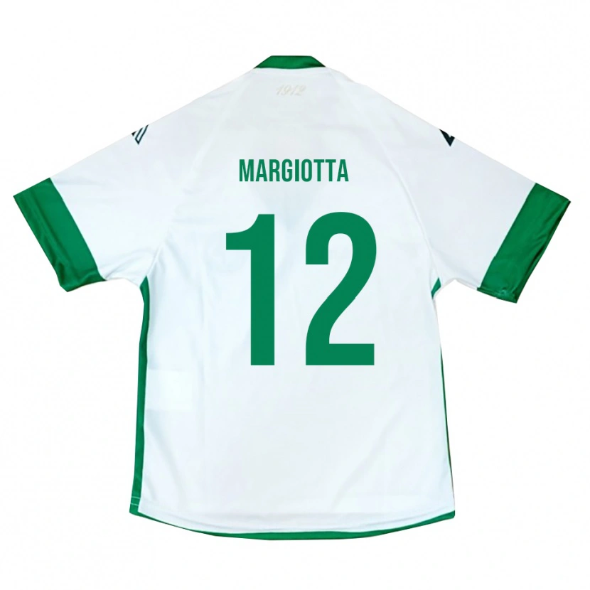 Danxen Mann Manuele Margiotta #12 Hvit Grønn Blå Bortetrøye Drakt Trøye 2025/26 Skjorter T-Skjorte