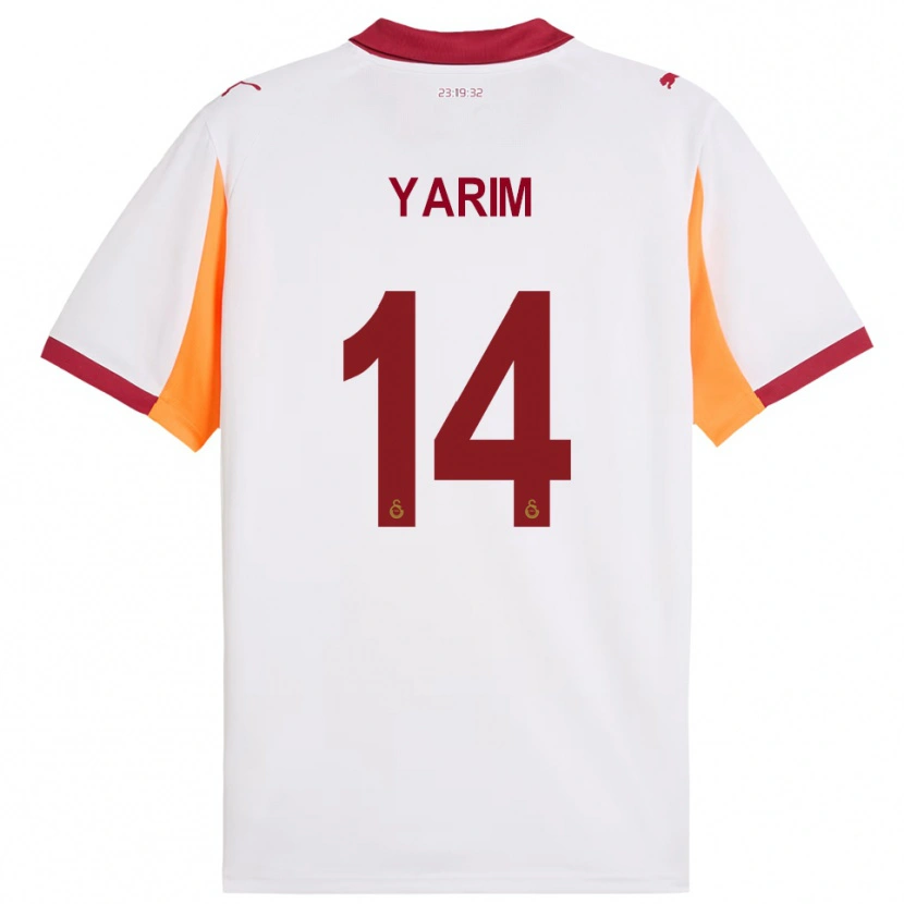 Danxen Mann Esra Yarım #14 Hvit Rød Bortetrøye Drakt Trøye 2025/26 Skjorter T-Skjorte