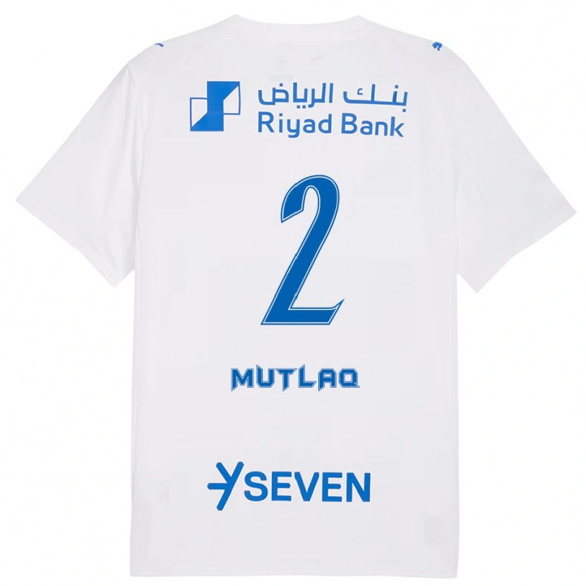 Danxen Mann Mohrah Mutlaq #2 Hvit Blå Bortetrøye Drakt Trøye 2025/26 Skjorter T-Skjorte