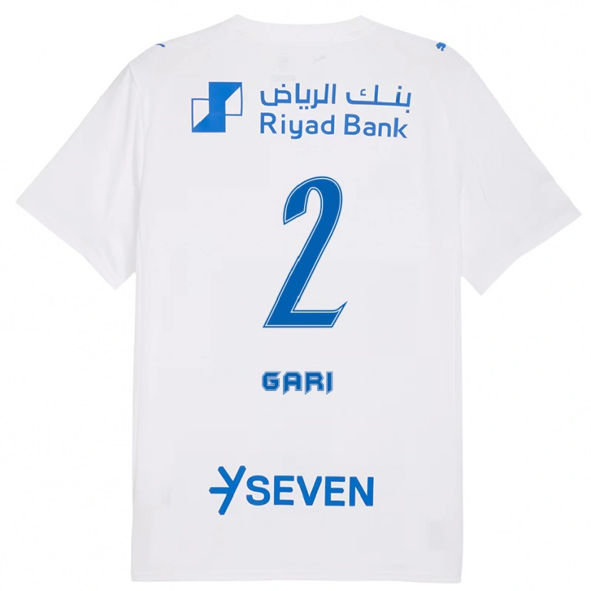 Danxen Mann Fatimah Gari #2 Hvit Blå Bortetrøye Drakt Trøye 2025/26 Skjorter T-Skjorte