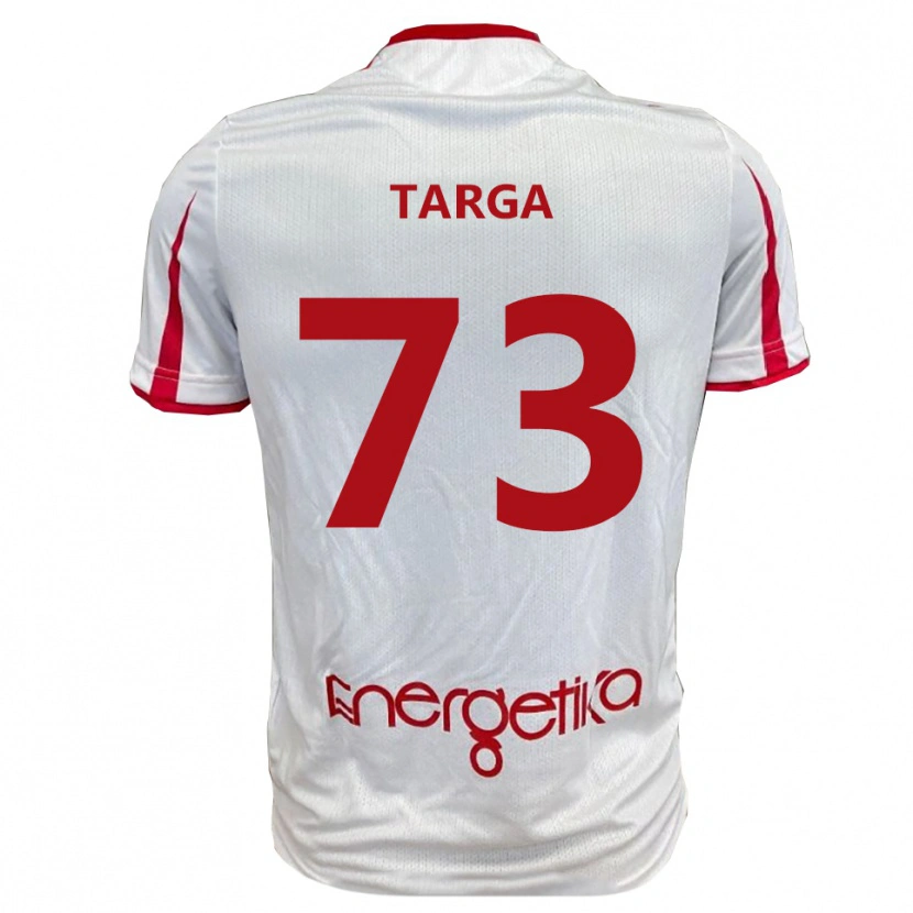 Danxen Dame Alberto Targa #73 Hvit Rød Hjemmetrøye Drakt Trøye 2025/26 Skjorter T-Skjorte