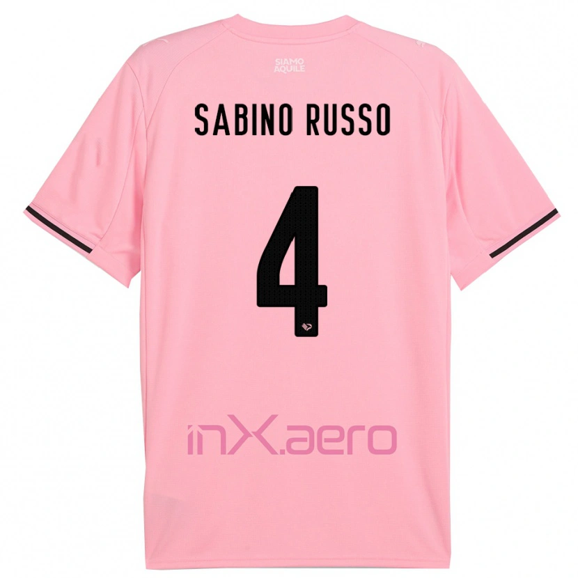 Danxen Dame Alessandro Sabino Russo #4 Rosa Svart Hjemmetrøye Drakt Trøye 2025/26 Skjorter T-Skjorte