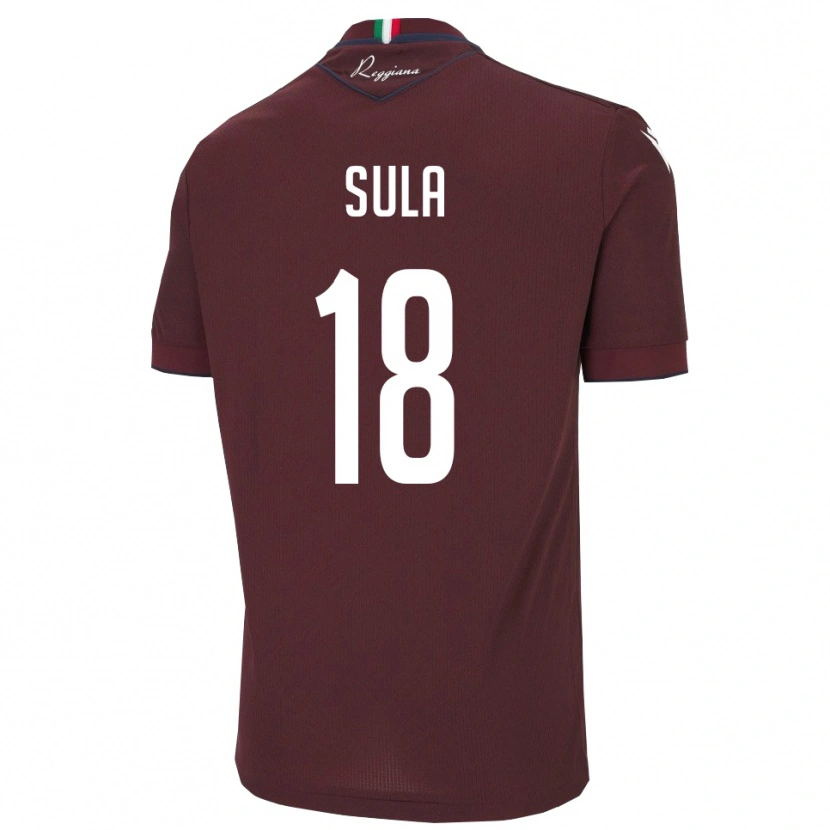 Danxen Dame Joel Sula #18 Burgund Hvit Hjemmetrøye Drakt Trøye 2025/26 Skjorter T-Skjorte