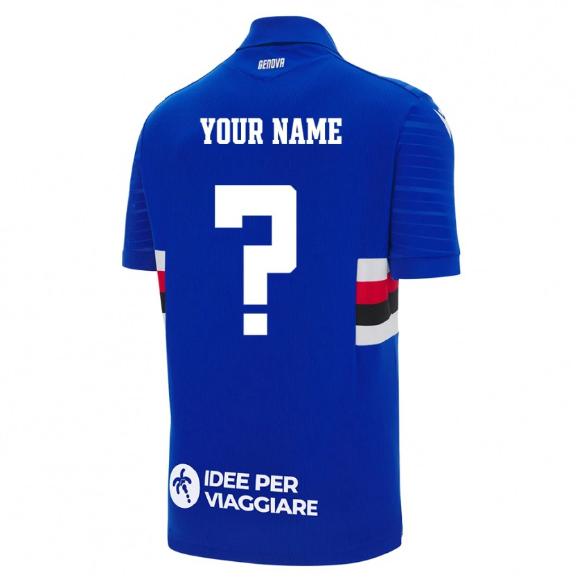 Danxen Dame Navnet Ditt #0 Blå Hvit Hjemmetrøye Drakt Trøye 2025/26 Skjorter T-Skjorte