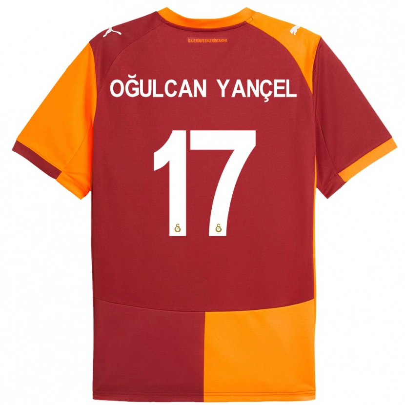 Danxen Dame Necati Oğulcan Yançel #17 Rød Oransje Hjemmetrøye Drakt Trøye 2025/26 Skjorter T-Skjorte