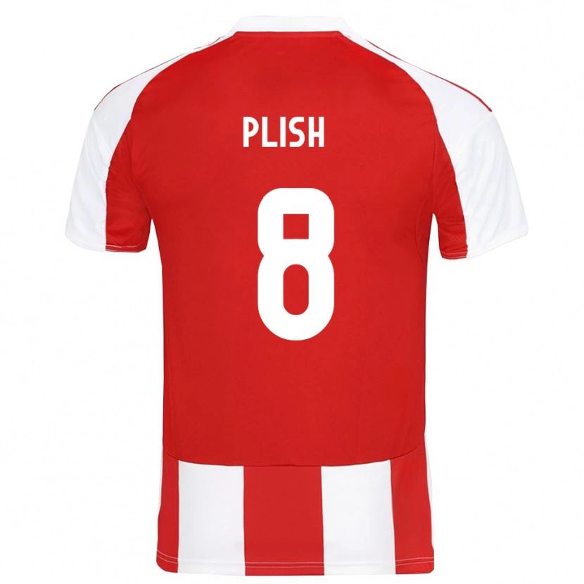 Danxen Dame Konstantin Plish #8 Rød Hvit Hjemmetrøye Drakt Trøye 2025/26 Skjorter T-Skjorte
