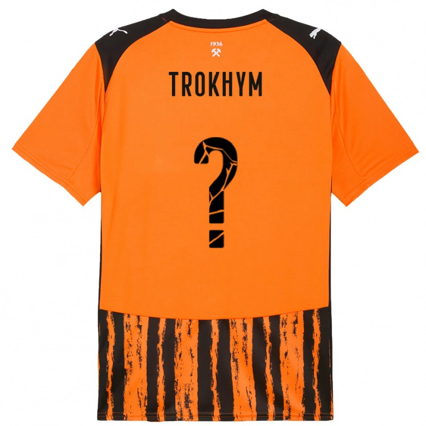 Danxen Dame Arseniy-Tymofiy Trokhym #0 Oransje Svart Hjemmetrøye Drakt Trøye 2025/26 Skjorter T-Skjorte
