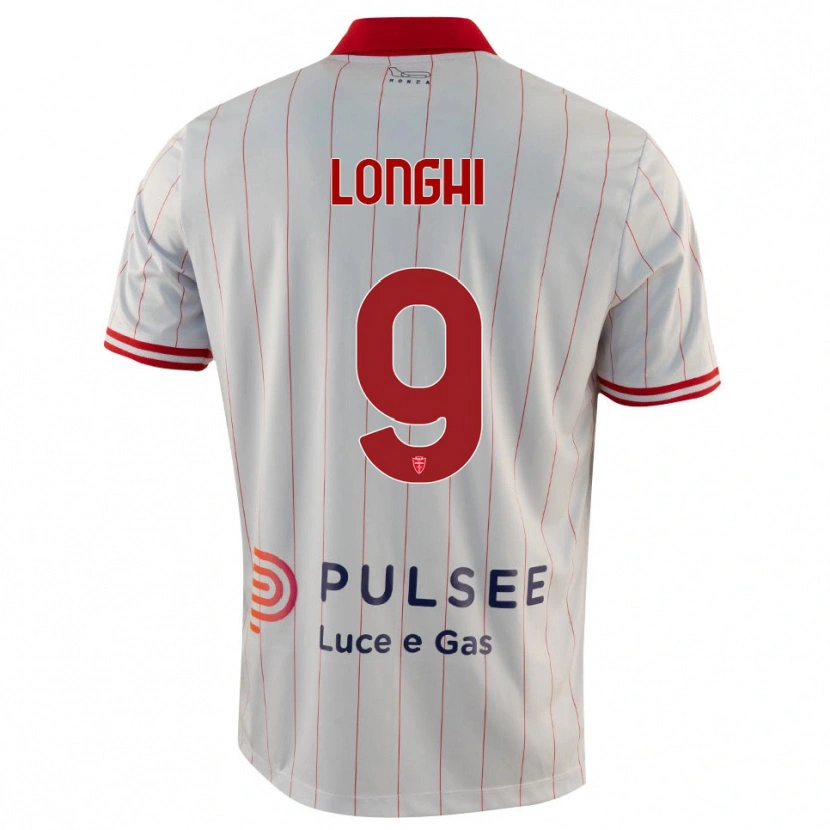 Danxen Dame Jordan Longhi #9 Hvit Rød Blå Bortetrøye Drakt Trøye 2025/26 Skjorter T-Skjorte