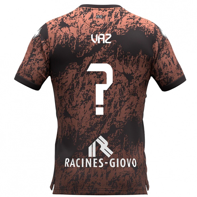 Danxen Dame Pedro Vaz #0 Brun Svart Bortetrøye Drakt Trøye 2025/26 Skjorter T-Skjorte