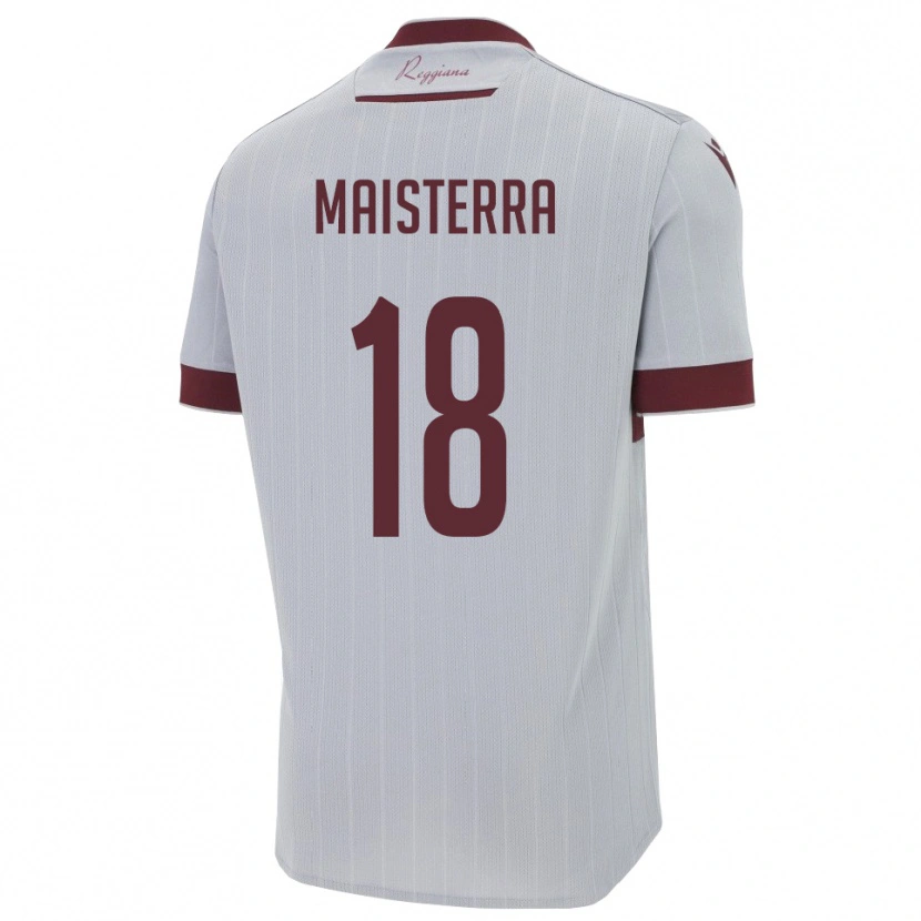Danxen Dame Roque Maisterra #18 Burgund Hvit Bortetrøye Drakt Trøye 2025/26 Skjorter T-Skjorte