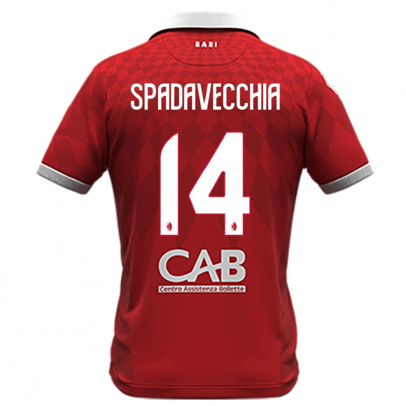 Danxen Dame Pantaleo Spadavecchia #14 Rød Hvit Bortetrøye Drakt Trøye 2025/26 Skjorter T-Skjorte