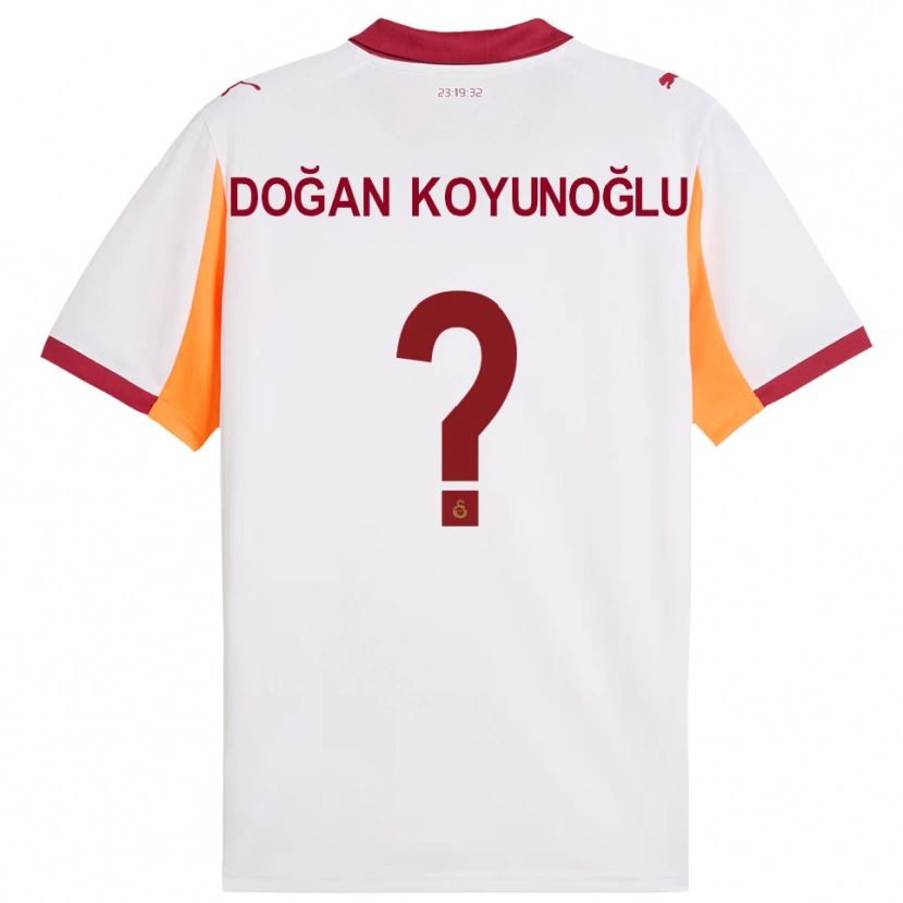 Danxen Dame Arda Doğan Koyunoğlu #0 Hvit Rød Bortetrøye Drakt Trøye 2025/26 Skjorter T-Skjorte