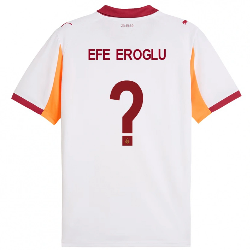 Danxen Dame Cem Efe Eroğlu #0 Hvit Rød Bortetrøye Drakt Trøye 2025/26 Skjorter T-Skjorte