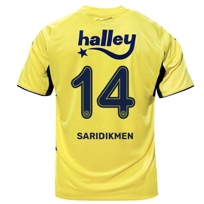 Danxen Dame Çağan Sarıdikmen #14 Gul Marineblå Bortetrøye Drakt Trøye 2025/26 Skjorter T-Skjorte