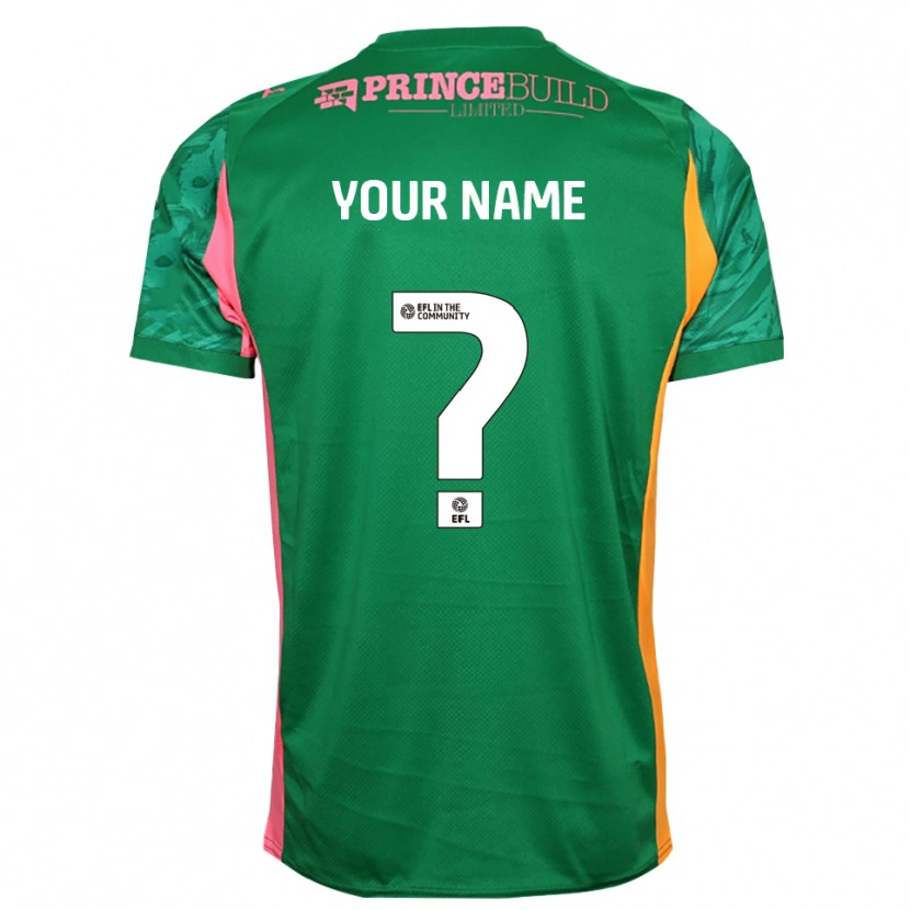 Danxen Barn Peterborough United Grønn Rosa Keeperdrakt 2025/26 Skjorter T-skjorte