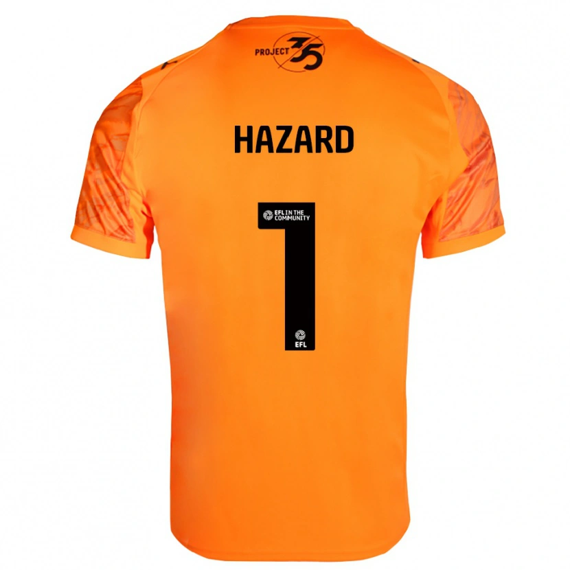 Danxen Barn Conor Hazard #1 Oransje Svart Keeperdrakt 2025/26 Skjorter T-skjorte