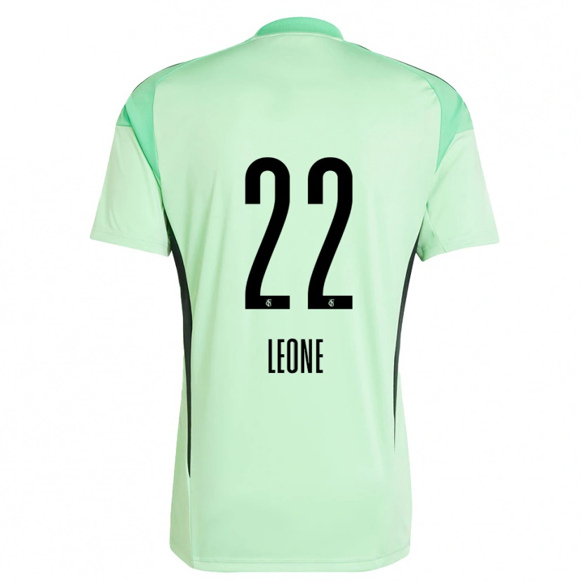 Danxen Barn Vincent Leone #22 Lys Grønn Svart Keeperdrakt 2025/26 Skjorter T-skjorte