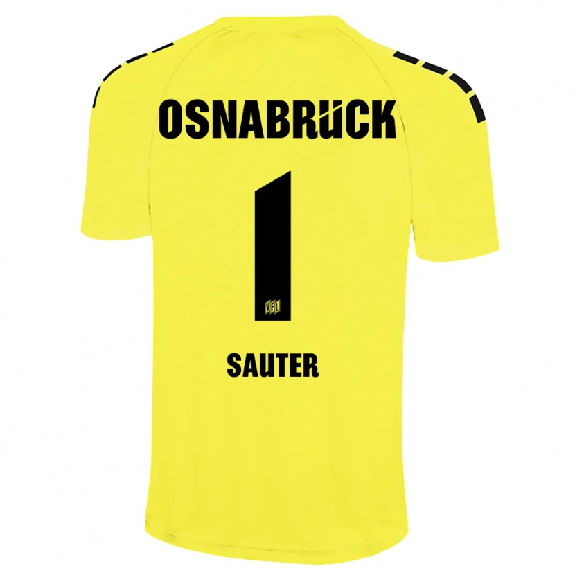 Danxen Barn Niklas Sauter #1 Gul Svart Keeperdrakt 2025/26 Skjorter T-skjorte