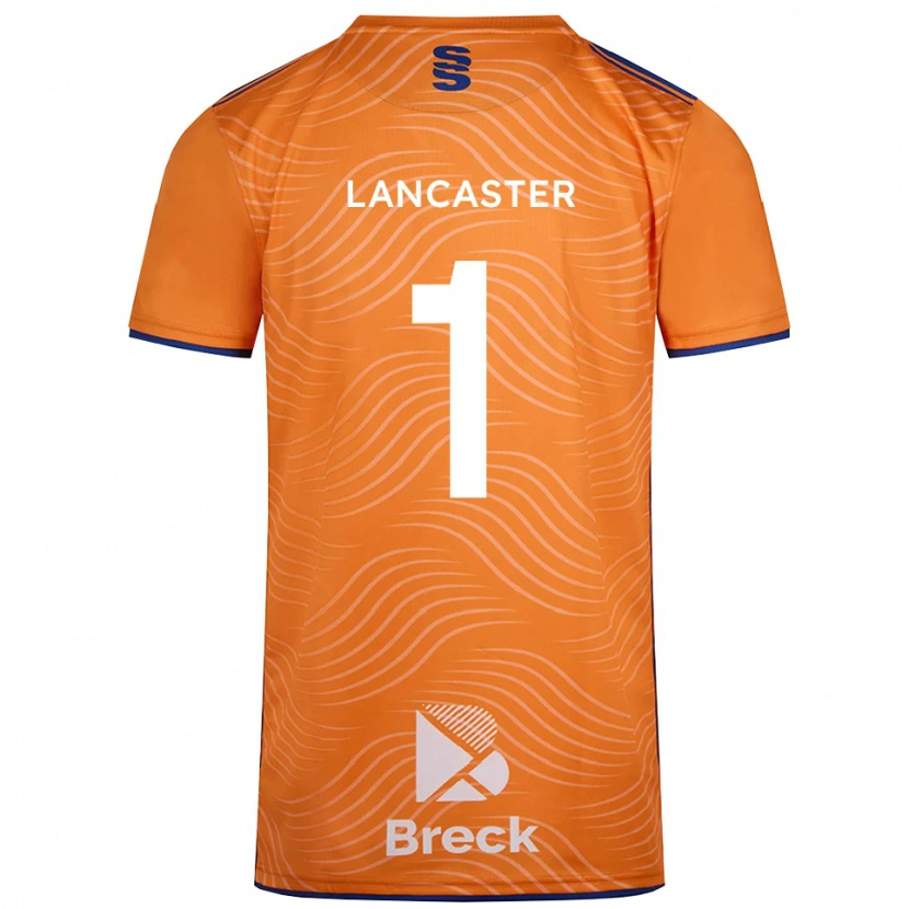 Danxen Barn Aaron Lancaster #1 Oransje Sort Keeperdrakt 2025/26 Skjorter T-skjorte