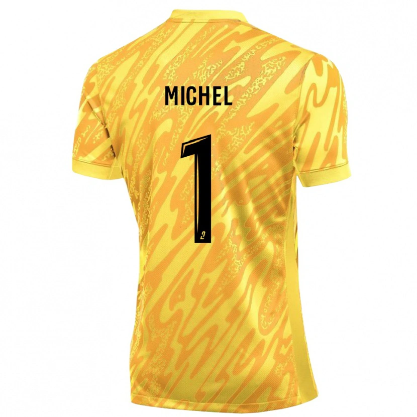 Danxen Barn Mathieu Michel #1 Oransje Gul Keeperdrakt 2025/26 Skjorter T-skjorte