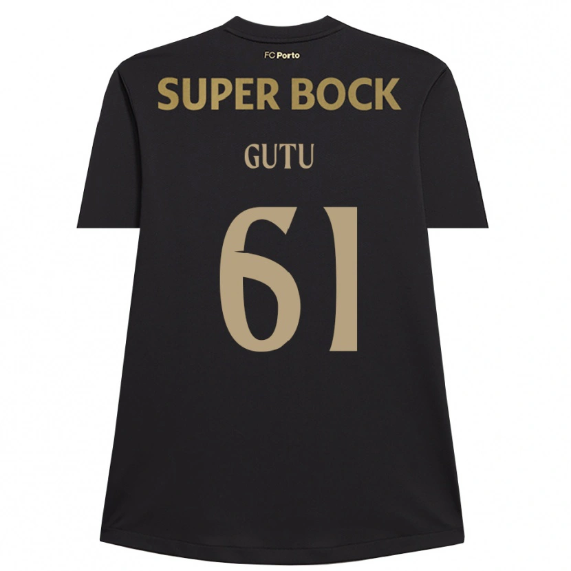 Danxen Barn Denis Gutu #61 Svart Brun Keeperdrakt 2025/26 Skjorter T-skjorte