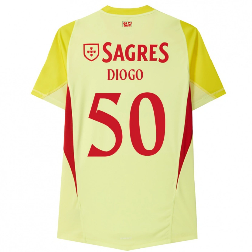 Danxen Barn Diogo Ferreira #50 Gul Rød Keeperdrakt 2025/26 Skjorter T-skjorte