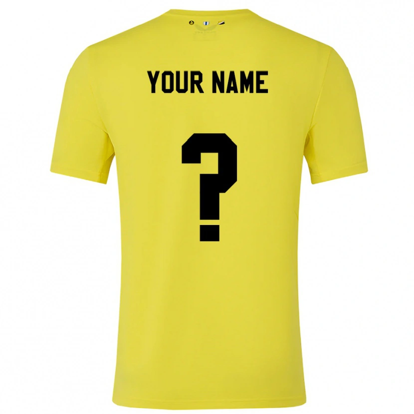 Danxen Barn FC Utrecht Gul Svart Keeperdrakt 2025/26 Skjorter T-skjorte